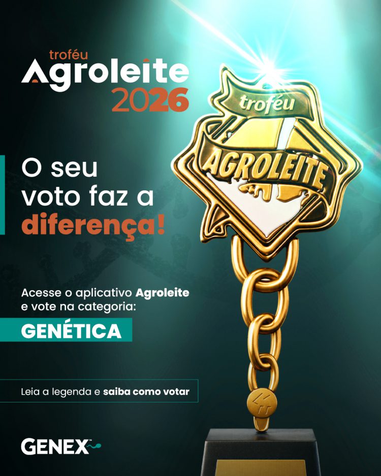 GENEX é indicada ao Troféu Agroleite 2026 na categoria Genética